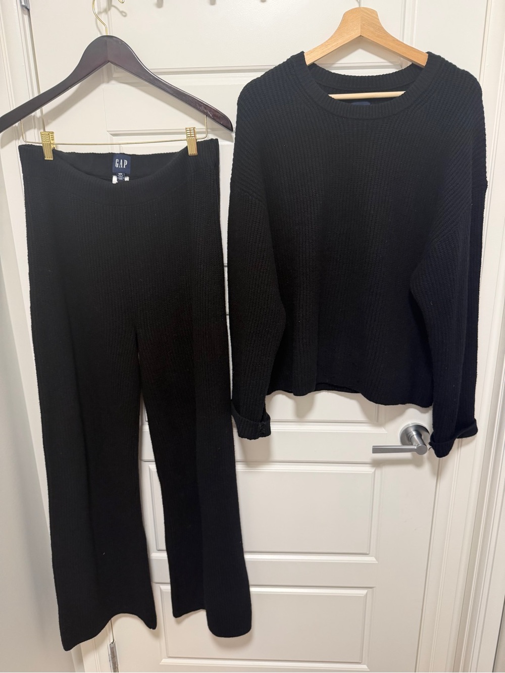 Gap CashSoft Shaker-Stitch Sweater Pants size M